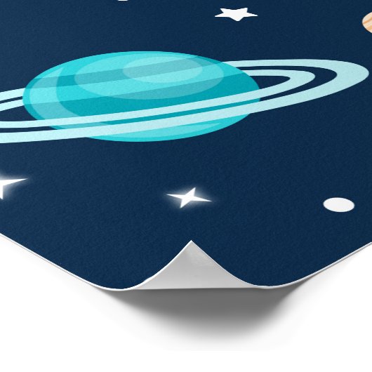 De ruimte uit deze wereld is welkom poster (Hoek)