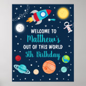 De ruimte uit deze wereld is welkom poster (Voorkant)