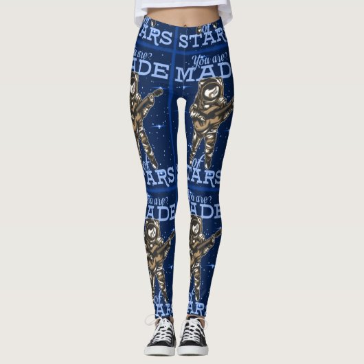 De ruimte van adorables u van sterren wordt gemaak leggings (Voorkant)