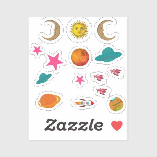 De Ruimte van de klap en de Stickers van Ufo voor (Vel)