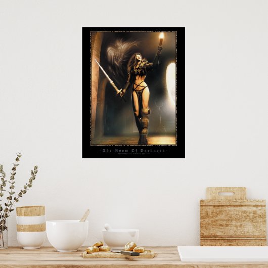 De ruimte van duisternis poster (Keuken)