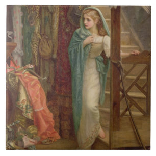 De ruimte van het Bezit, 1879 (olie op canvas) Tegeltje