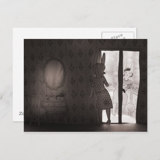 De ruimte van het document briefkaart (Voorkant / Achterkant)