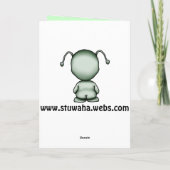 De ruimte Vreemde Kaart van de Verjaardag (Achterkant)