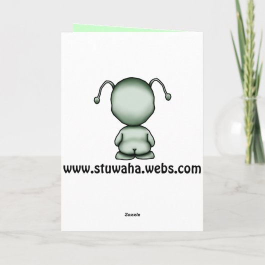 De ruimte Vreemde Kaart van de Verjaardag (Achterkant)