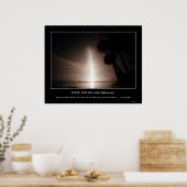 De ruimtebogen van de Schudde Atlantis in het nog  Poster (Keuken)