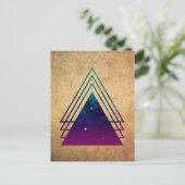 De ruimtedriehoeken van de kool op de Achtergrond  Briefkaart (Staand voorkant)