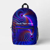 De ruimtekromming bedrukte rugzak (Voorkant)