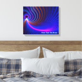 De ruimtekromming canvas afdruk (Insitu (Slaapkamer))