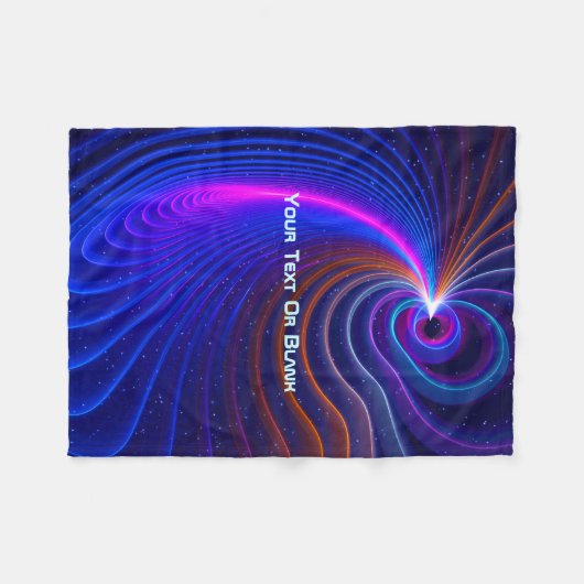 De ruimtekromming fleece deken (Voorkant (Horizontaal))