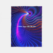 De ruimtekromming fleece deken (Voorkant)