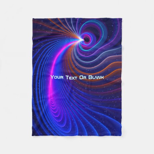 De ruimtekromming fleece deken (Voorkant)