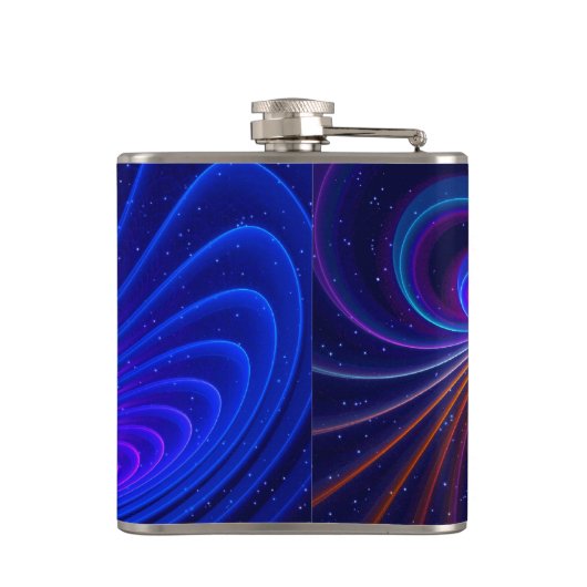 De ruimtekromming heupfles (Achterkant)