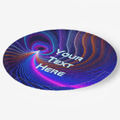 De ruimtekromming papieren bordje (Gekanteld)