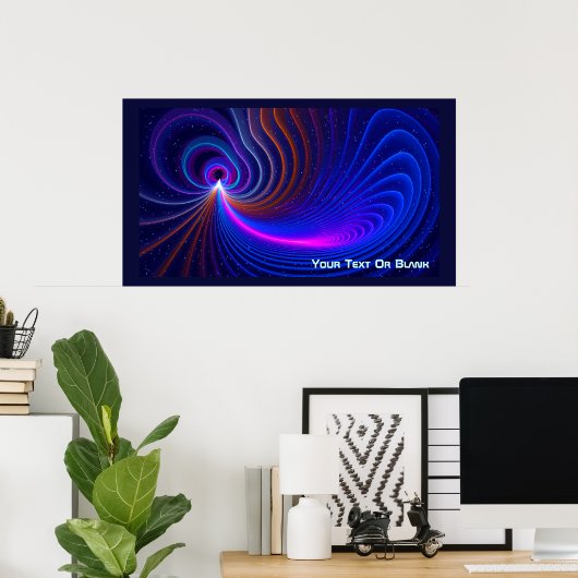 De ruimtekromming poster (Thuiskantoor)