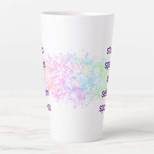 "De ruimten van de Studio zijn zelden machteloos"  Latte Mok (Voorkant)