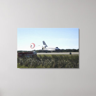 De ruimtependelAtlantis ontruimt zijn belemmerings Canvas Afdruk