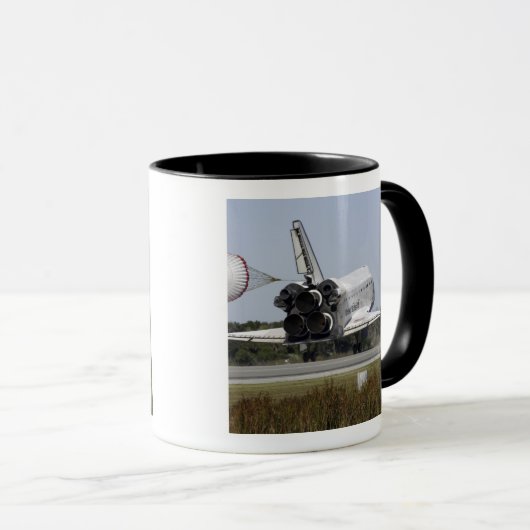 De ruimtependelAtlantis ontruimt zijn belemmerings Mok (Voorkant rechts)