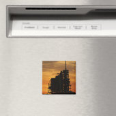 De ruimtependelAtlantis op het lanceerpad Magneet (Insitu (Vaatwasser))