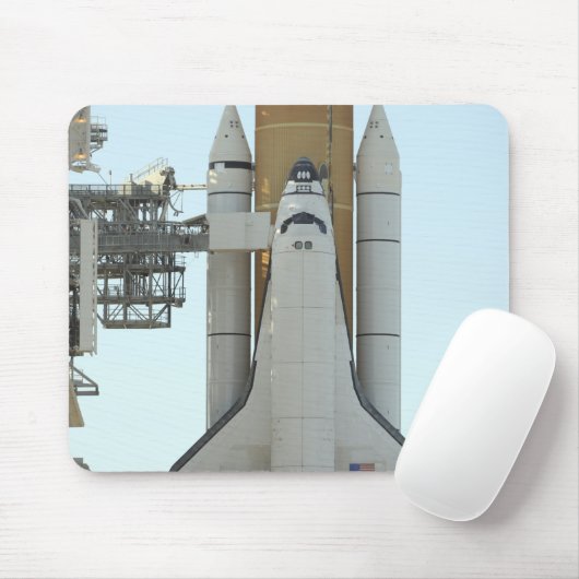 De ruimtependelAtlantis zit op het lanceringspad Muismat (Met muis)