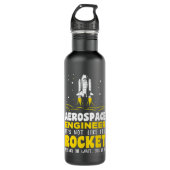 De ruimtevaartingenieur is niet zo'n beetje als zi waterfles  (Voorkant)
