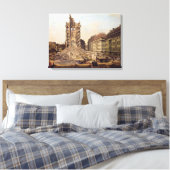 De ruïnes van de oude Kreuzkirche, Dresden Canvas Afdruk (Insitu (Slaapkamer))
