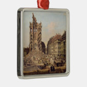 De ruïnes van de oude Kreuzkirche, Dresden Metalen Ornament (Rechts)
