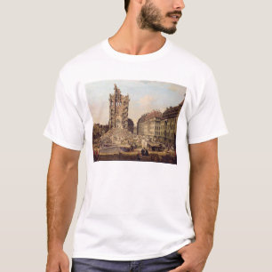 De ruïnes van de oude Kreuzkirche, Dresden T-shirt