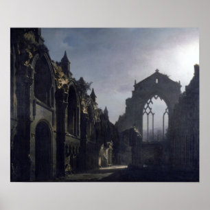 De ruïnes van Holyrochapel Poster