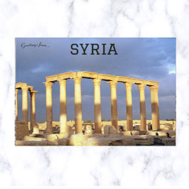 De ruïnes van Palmyra Syrië Briefkaart