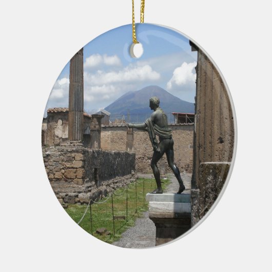 De ruïnes van Pompeii Keramisch Ornament (Links)