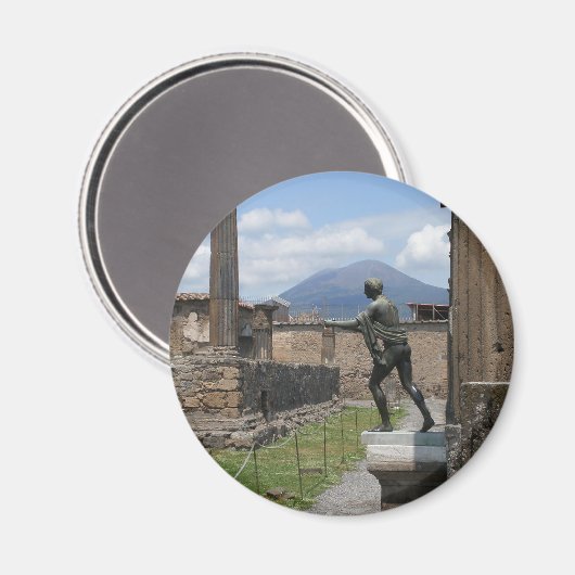 De ruïnes van Pompeii Magneet (Voorkant / Achterkant)