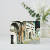 De ruïnes van Pompeii - markt met tempels Briefkaart (Staand voorkant)
