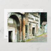 De ruïnes van Pompeii - markt met tempels Briefkaart (Voorkant / Achterkant)