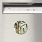 De ruïnes van Pompeii - markt met tempels Magneet (Insitu (Vaatwasser))