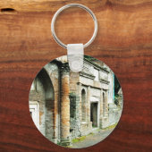De ruïnes van Pompeii - markt met tempels Sleutelhanger (Voorkant)