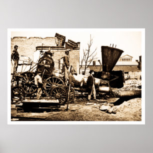 De Ruïnes van Richmond & van Petersburg rr, Poster