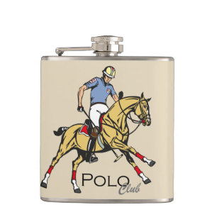 de ruiter club van de polosport heupfles
