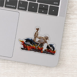 De Ruiter van het skelet Sticker