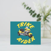 De Ruiter van Trike in Geel Briefkaart (Staand voorkant)