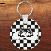 De Ruitervlag en Raceauto's Sleutelhanger (Voorkant)