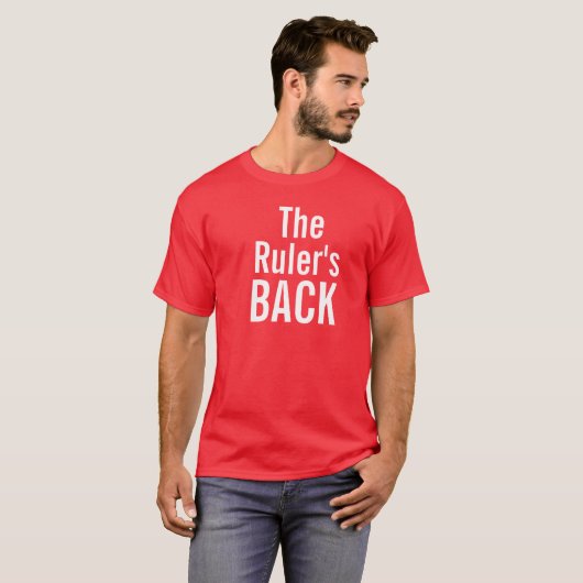 De Ruler's back T-shirt (Voorkant volledig)