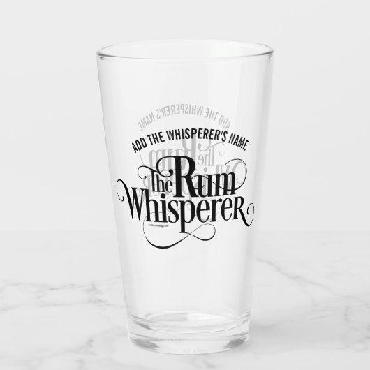 De Rum Whisperer Glas (Achterkant)