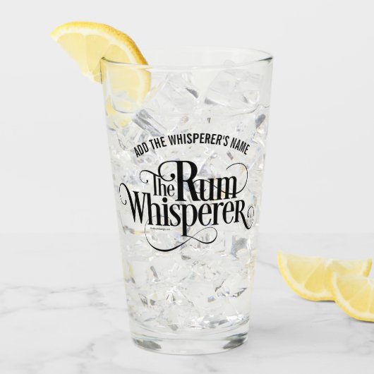 De Rum Whisperer Glas (Voorkant ijs)