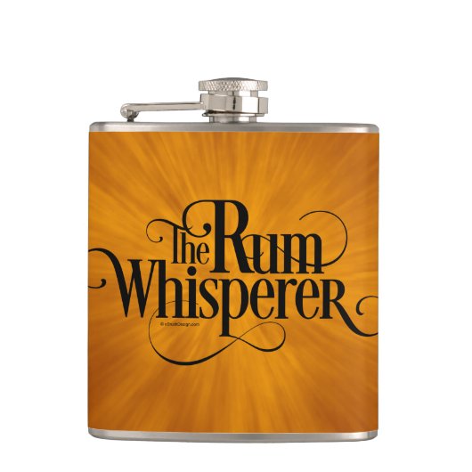 De Rum Whisperer Heupfles (Voorkant)