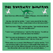 De Runaway Dinosaur Perfect Poster (Voorkant)