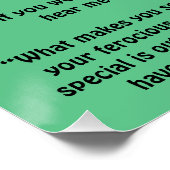 De Runaway Dinosaur Perfect Poster (Hoek)