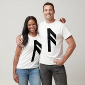 De Rune Ansuz (zwart) T-shirt (Unisex)