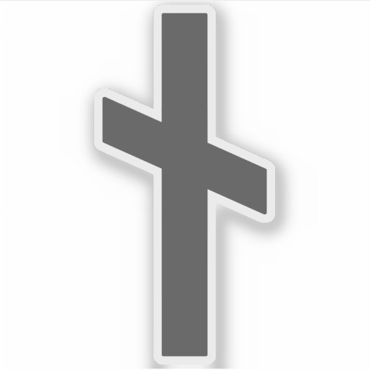 De Rune Nauthiz (grijs) Sticker (Voorkant)