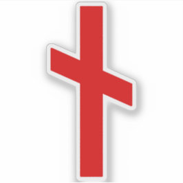 De Rune Nauthiz (rood) Sticker